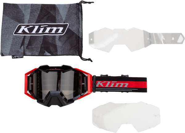 KLIM  风镜 Klim Viper Pro Ascent Motocross Goggles Black/Red