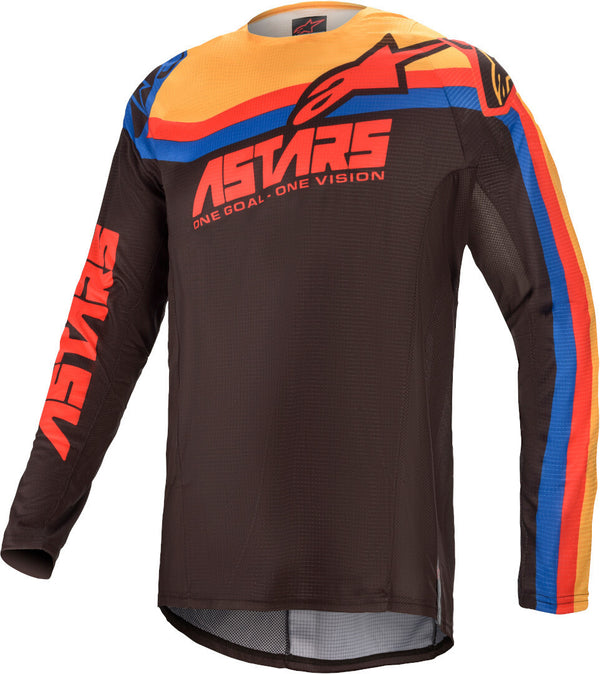 ALPINESTARS 骑行衣 Techstar Venom Motocross Jersey Black/Red/Yellow