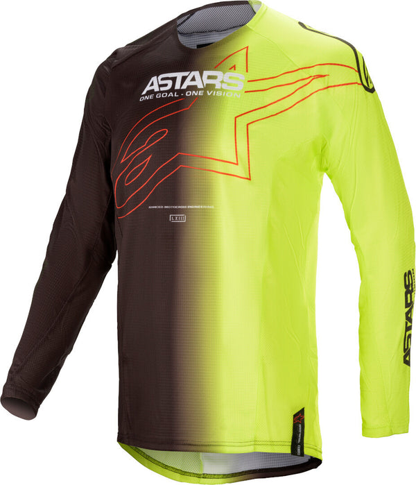 ALPINESTARS 骑行衣 Techstar Phantom Motocross Jersey Black/Yellow
