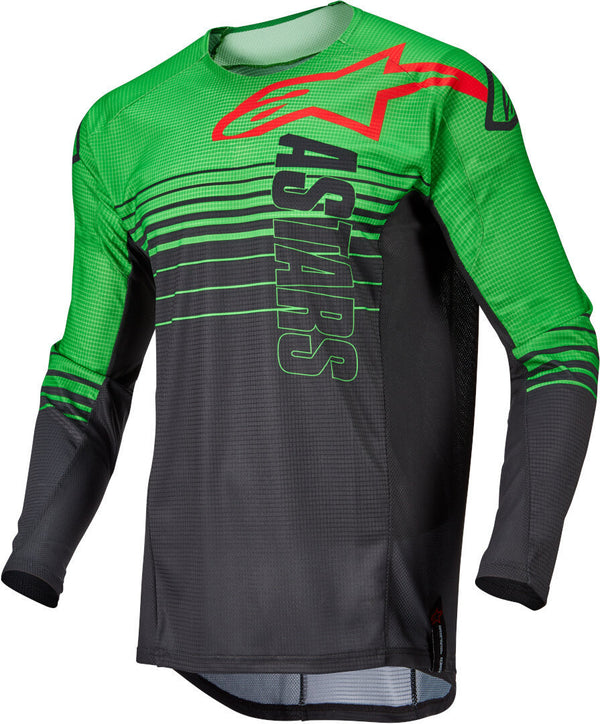 ALPINESTARS 骑行衣 Techstar Phantom Motocross Jersey Green/Grey