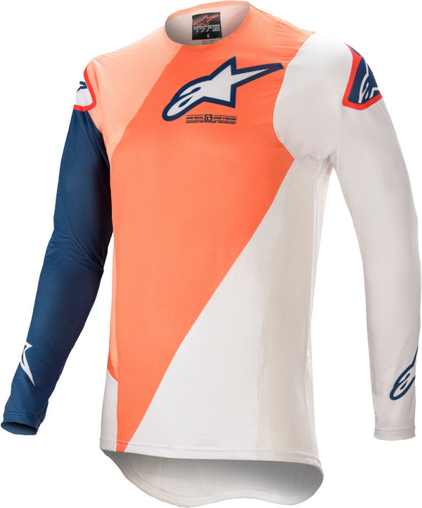 ALPINESTARS 骑行衣 Supertech Blaze Motocross Jersey Orange/White/Blue