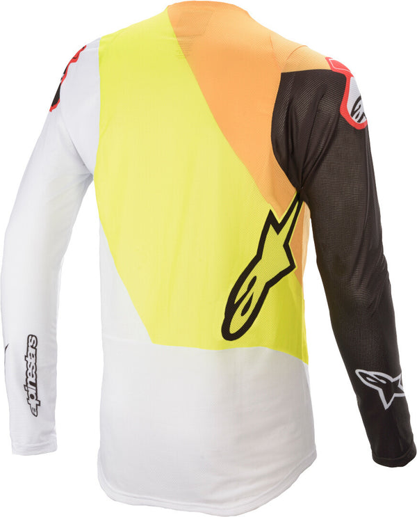 ALPINESTARS 骑行衣 Supertech Blaze Motocross Jersey White/Yellow