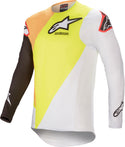 ALPINESTARS 骑行衣 Supertech Blaze Motocross Jersey White/Yellow