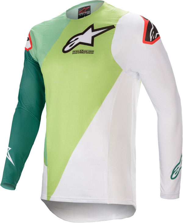 ALPINESTARS 骑行衣 Supertech Blaze Motocross Jersey Green/White