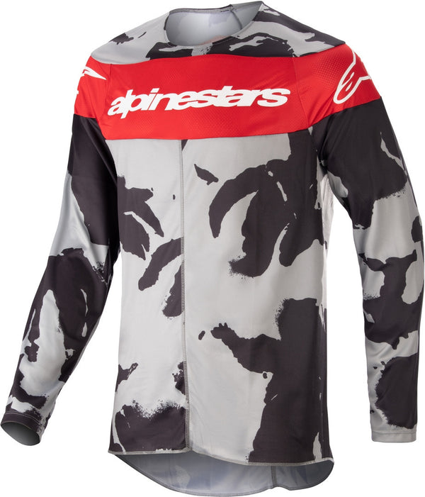 ALPINESTARS 骑行衣 Racer Tactical 2023 Motocross Jersey Grey/Red