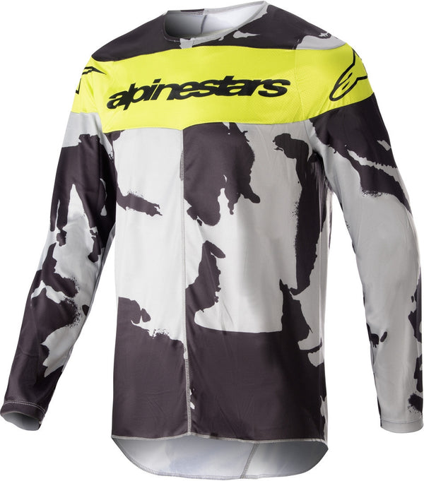 ALPINESTARS 骑行衣 Racer Tactical 2023 Motocross Jersey Grey/Yellow