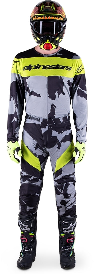 ALPINESTARS 骑行衣 Racer Tactical 2023 Motocross Jersey Grey/Yellow