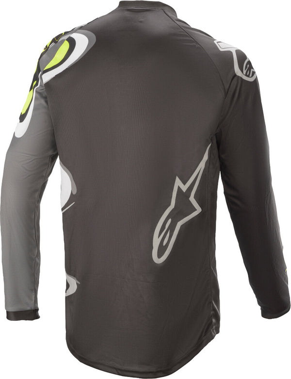 ALPINESTARS 骑行衣 Racer Flagship Motocross Jersey Black/Grey/Yellow