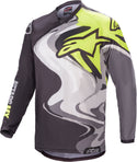 ALPINESTARS 骑行衣 Racer Flagship Motocross Jersey Black/Grey/Yellow