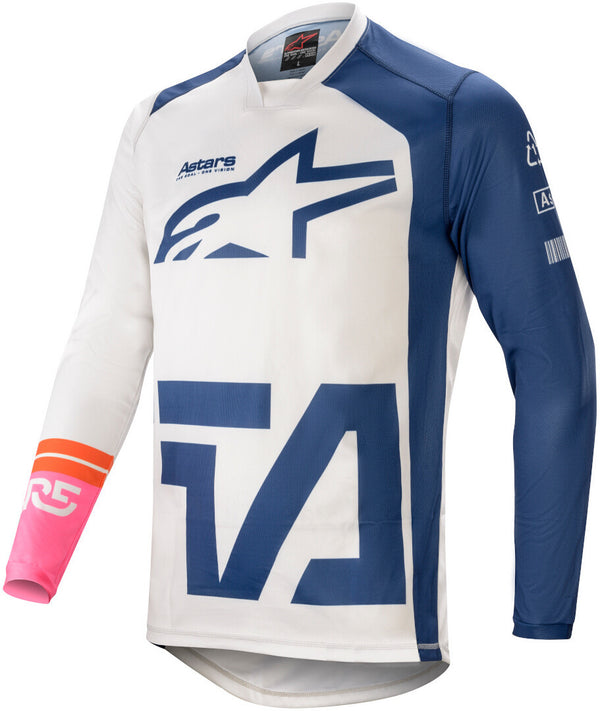 ALPINESTARS 骑行衣 Racer Compass Motocross Jersey White/Blue