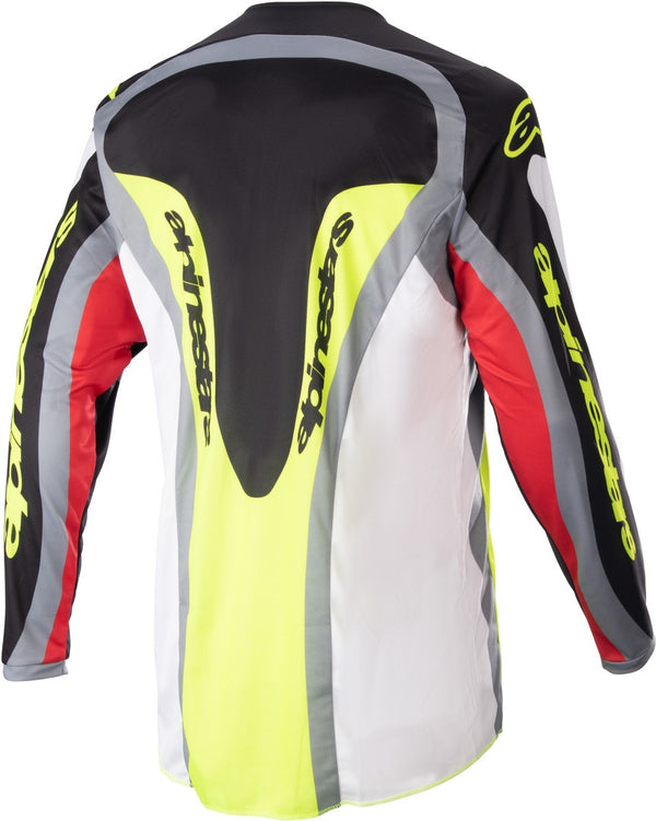 ALPINESTARS 骑行衣 Fluid Agent Motocross Jersey Black/Red/Yellow
