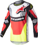 ALPINESTARS 骑行衣 Fluid Agent Motocross Jersey Black/Red/Yellow