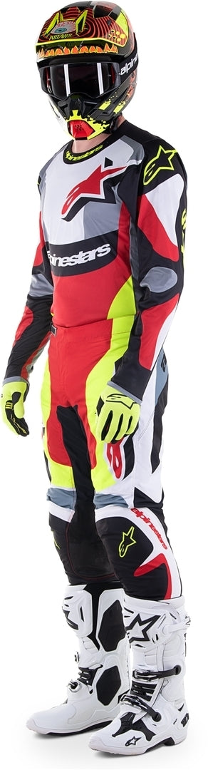 ALPINESTARS 骑行衣 Fluid Agent Motocross Jersey Black/Red/Yellow