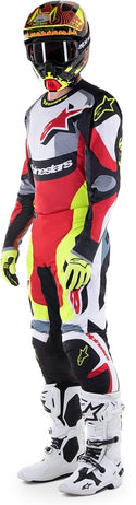 ALPINESTARS 骑行衣 Fluid Agent Motocross Jersey Black/Red/Yellow