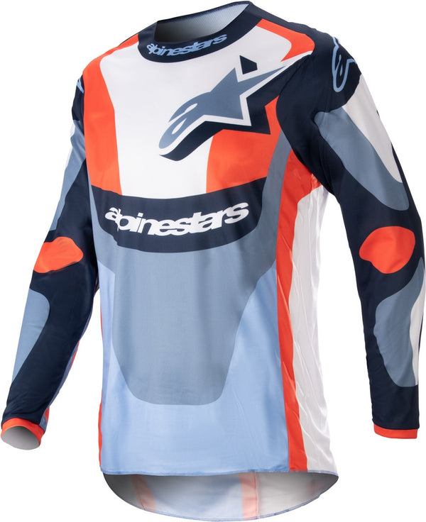 ALPINESTARS 骑行衣 Fluid Agent Motocross Jersey Blue/Orange