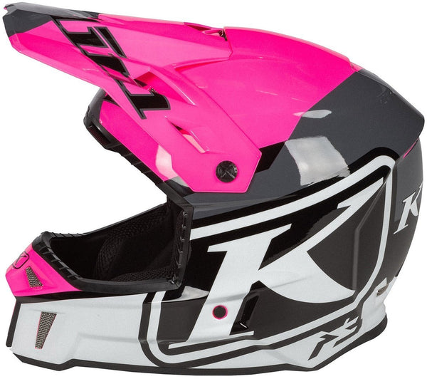 KLIM  头盔 Klim F3 Disarray Motocross Helmet Pink/Grey