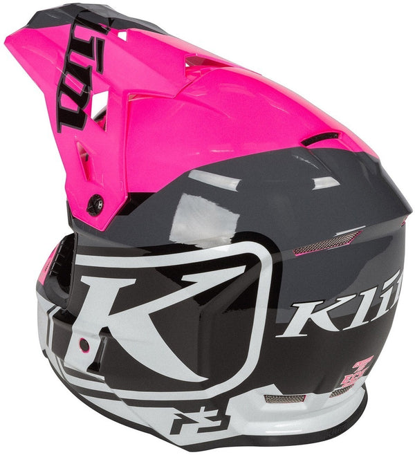 KLIM  头盔 Klim F3 Disarray Motocross Helmet Pink/Grey