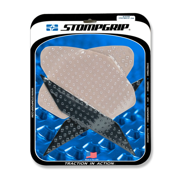 Stompgrip Kawasaki Tank Pad Kit Volcano Clear