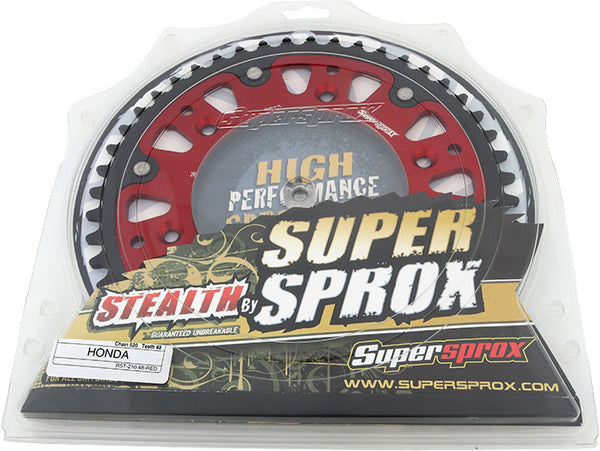 SUPERSPROX 链轮 REAR STEALTH SPROCKET ALU/STL 48T-520 红 HON