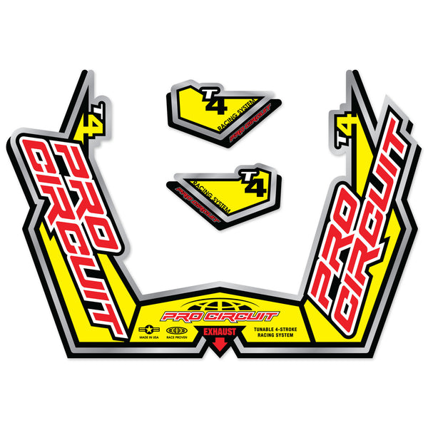 PRO CIRCUIT 贴花/贴纸 Muffler Sticker Kit