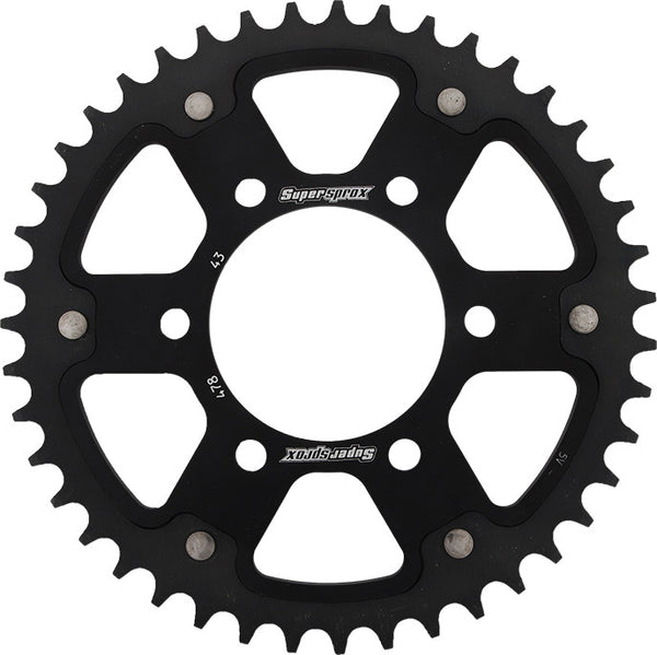 SUPERSPROX 链轮 REAR STEALTH SPROCKET ALU/STL 43T-520 黑 KAW