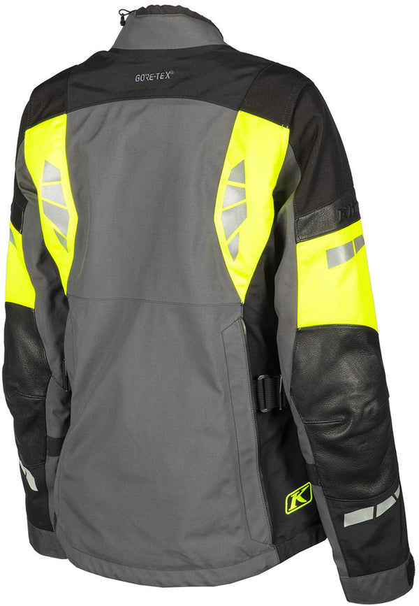 Klim Latitude Ladies Motorcycle Textile Jacket Dark Grey/Black/Fluo Yellow