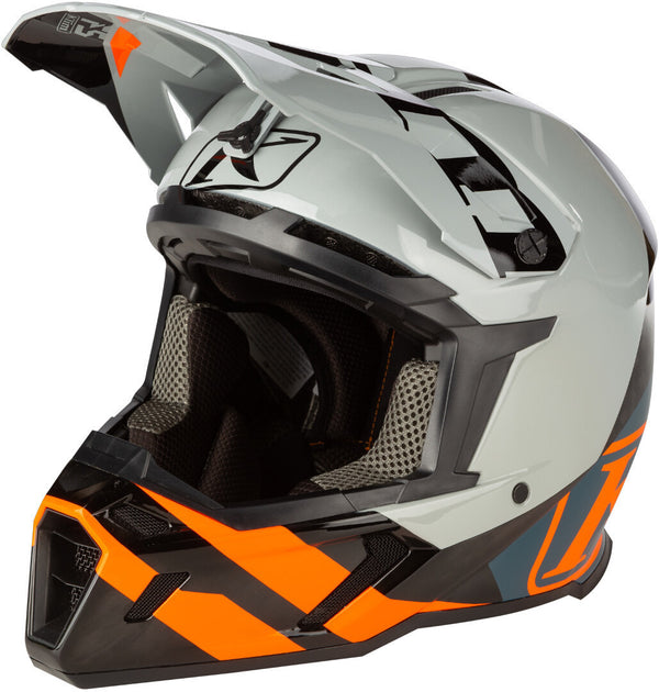 KLIM  头盔 Klim F5 Koroyd Ascent Carbon Motocross Helmet Blue/Orange