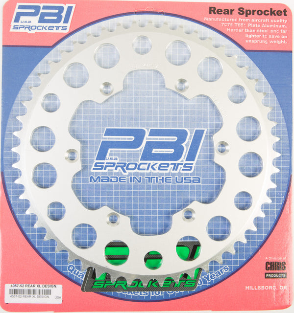 PBI 链轮 REAR SPROCKET ALUMINUM 52T-520 KAW/SUZ