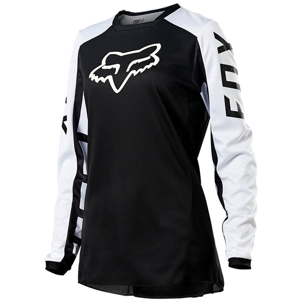FOX 骑行衣 女式 女式手套 180 Djet Jersey [黑/白]