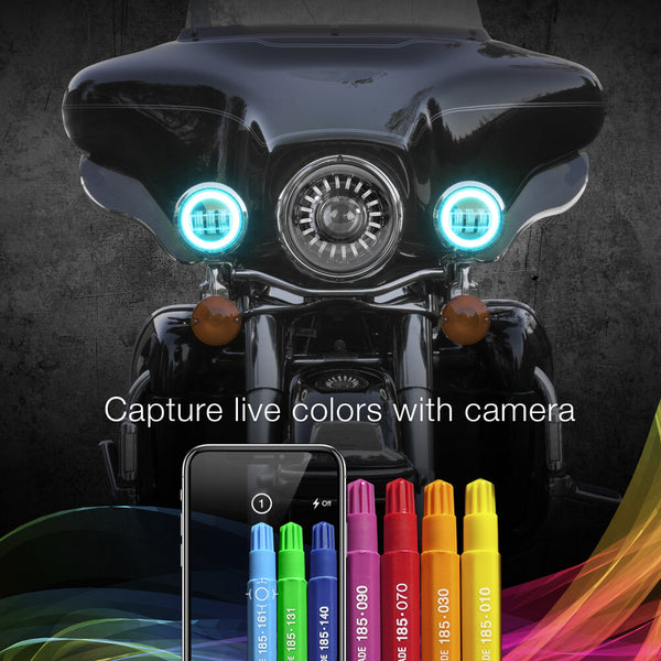 XK GLOW 照明 4.5" XK Chrome Driving Lights