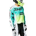 SHIFT 骑行服 WHITE LABEL FADE JERSEY [白/绿]