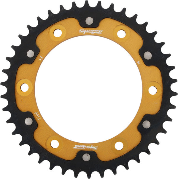 SUPERSPROX 链轮 REAR STEALTH SPROCKET ALU/STL 42T-530 GLD HON