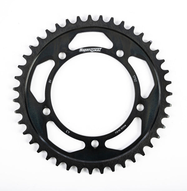 SUPERSPROX 链轮 REAR EDGE SPROCKET 钢制 43T-525 黑 HAY/SUZ/TRI