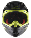 ALPINESTARS 头盔 Supertech M-8 Echo Helmet Black/Hi-Vis Yellow Matte & Gloss M-8