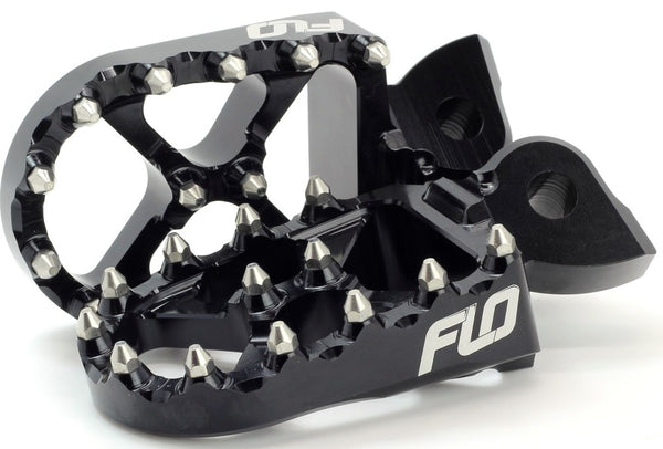 Flo Motorsports 脚踏 Pro Series Foot Pegs Black Cobra