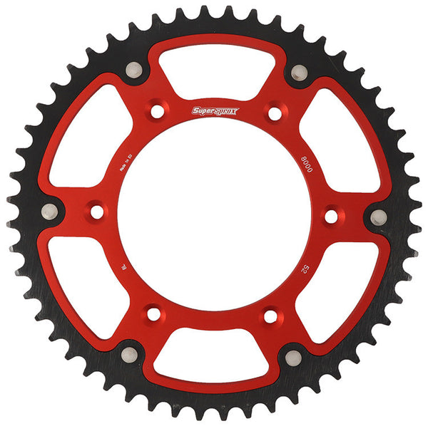 SUPERSPROX 链轮 REAR STEALTH SPROCKET ALU/STL 52T-520 红 BETA