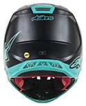 ALPINESTARS ALPINESTARS M8 头盔 Supertech M8 Radium Helmet Gloss Black/Grey/Teal M-8