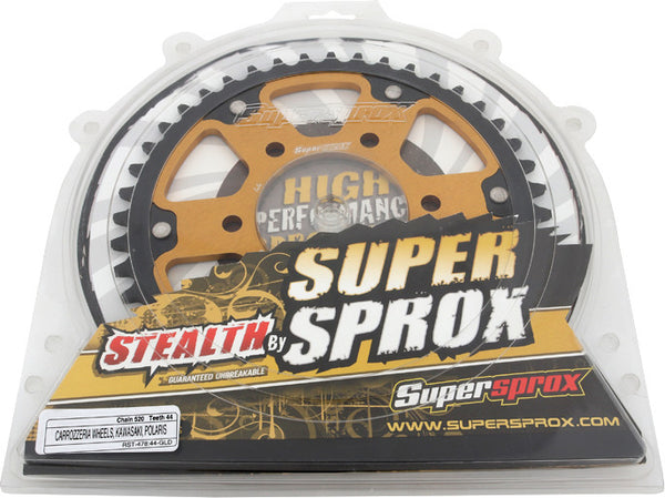SUPERSPROX 链轮 REAR STEALTH SPROCKET ALU/STL 44T-520 GLD KAW/POL