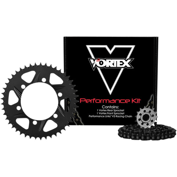 VORTEX 链轮/链条套件 STL/ALU 16/41T 黑 RX3 520-114L BLK
