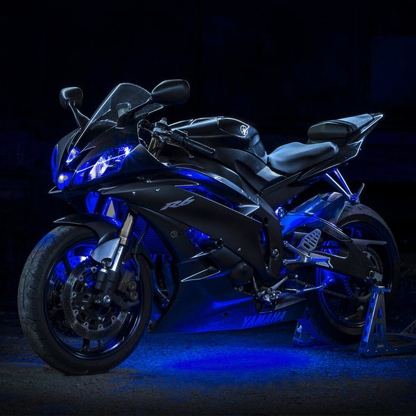 XK GLOW 照明 Single Color Motorcycle LED Accent Light Strip Kit