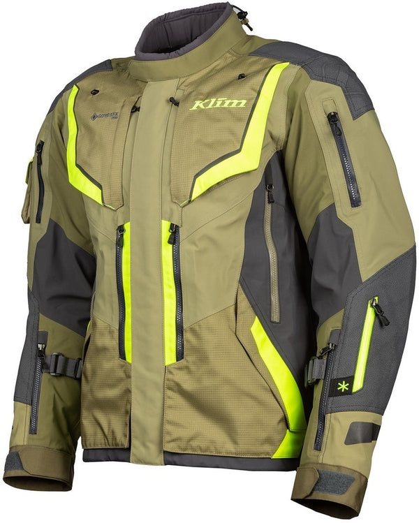 Klim Badlands Pro Motorcycle Textile Jacket Green/Yellow