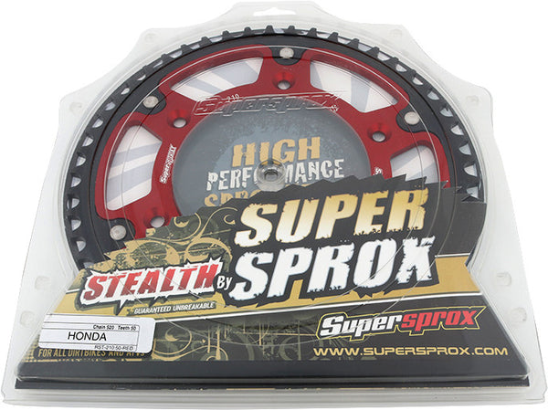 SUPERSPROX 链轮 REAR STEALTH SPROCKET ALU/STL 50T-520 红 HON