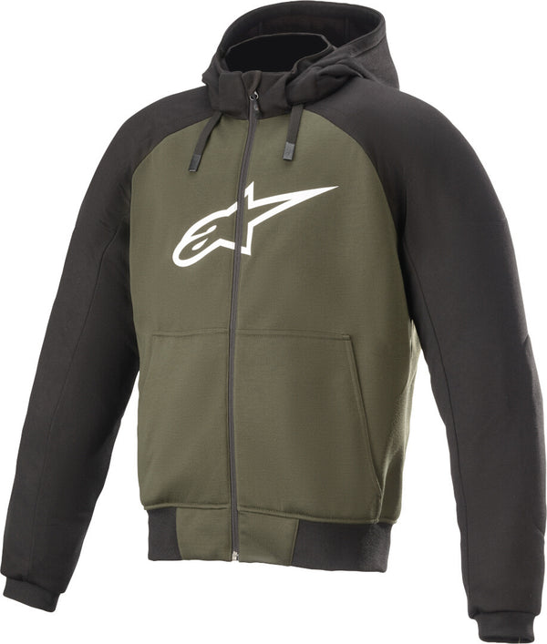 ALPINESTARS 骑行夹克 Chrome Sport Motorcycle Hoodie Olivegreen/Black