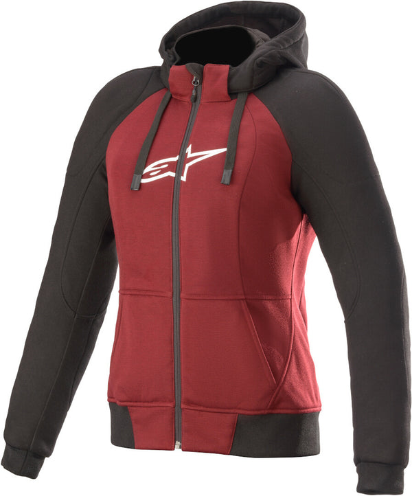 ALPINESTARS 骑行夹克 Stella Chrome Sport Ladies Motorcycle Hoodie Red/Black