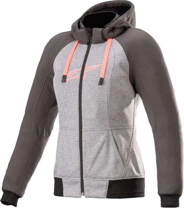 ALPINESTARS 骑行夹克 Stella Chrome Sport Ladies Motorcycle Hoodie Grey/Black