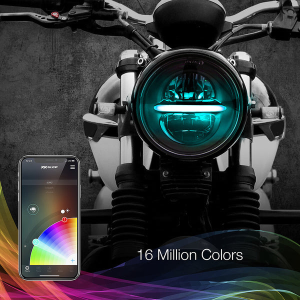 XK GLOW 照明 5.75" XKChrome Headlight