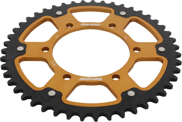 Supersprox 后链轮 Rear Stealth Sprocket ALU/STL 47T-525 GLD TRI