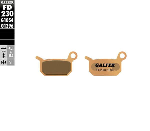 GALFER 刹车片 SINTERED FD230G1396