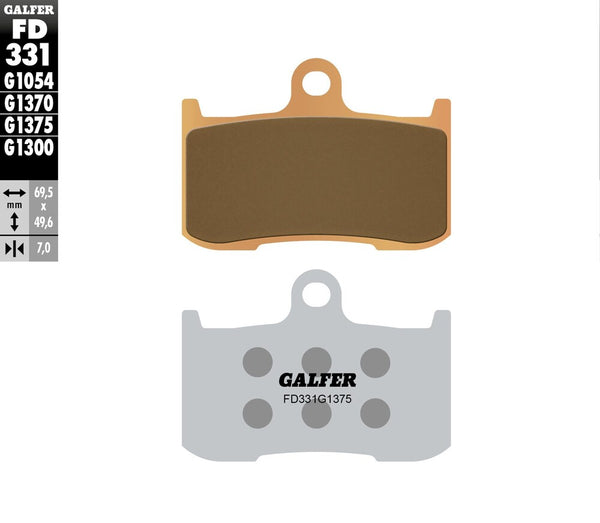 Galfer 刹车片 Suzuki/Kawasaki Brake Pads Sintered Ceramic FD331G1375