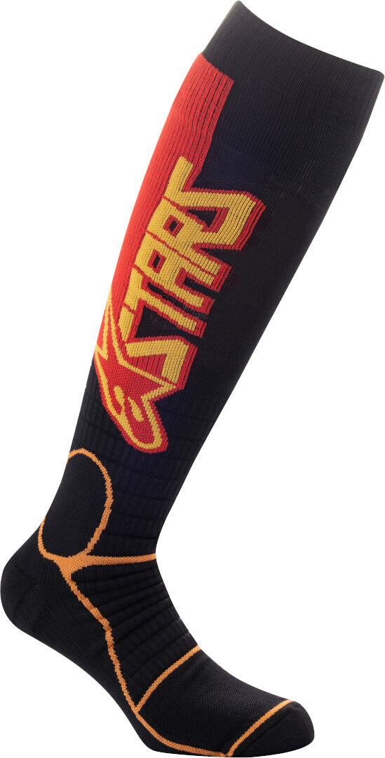 ALPINESTARS 骑行袜 MX Pro Motocross Socks Black/Yellow/Red